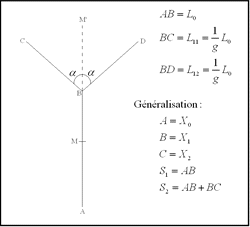 Embranchements élémentaires d'une arbre déterministe pour <span class='italique'>k</span> = 2